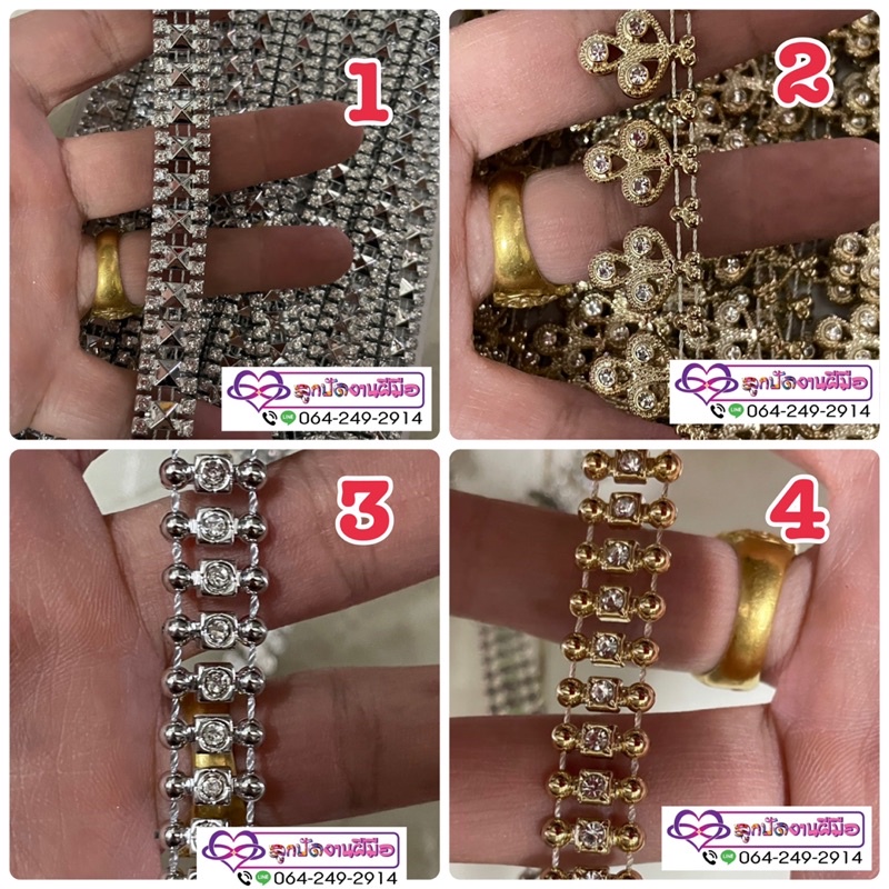 เพชรแถวแฟนซีขนาด12มิลเมตรละ140฿