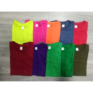 เสื้อยืดเด็ก เสื้อเด็ก เสื้อยืดสีพื้น ผ้าCotton 100% ใส่สบาย ราคาถูก