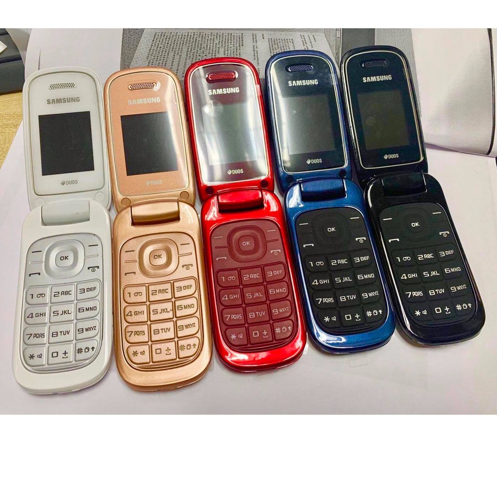 โทรศัพท์มือถือซัมซุง SAMSUNG GT-E1272 ใหม่ (สีแดง)  มือถือฝาพับ ใช้ได้ 2 ซิม ทุกเครื่อข่าย AIS TRUE DTAC MY 3G/4G ปุ่มกด