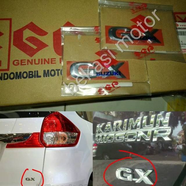77711-77M00-0PG โลโก้สัญลักษณ์ GX เดิม suzuki karimun ertiga