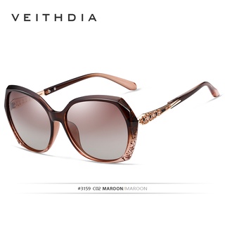 VEITHDIA แว่นตาสตรีแว่นตากันแดดแบบ Polarized แว่นตาหญิง V3039