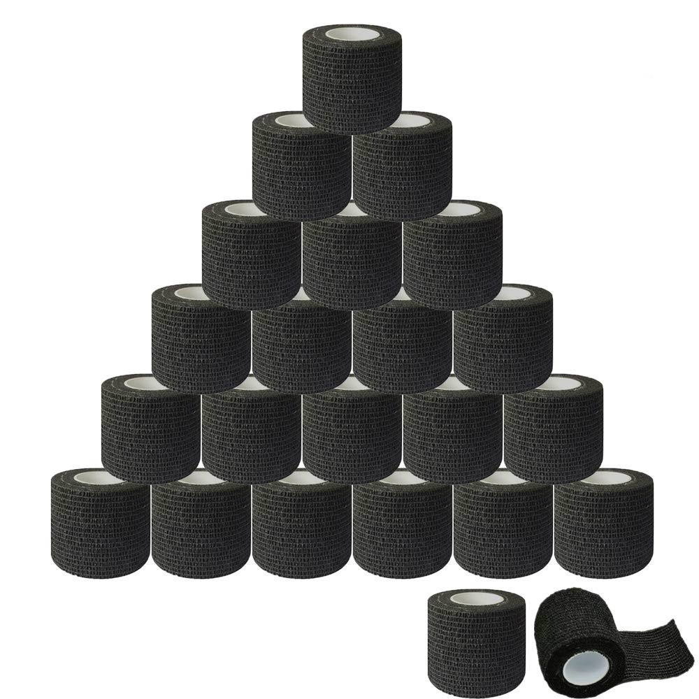 ม้วนเทปผ้าพันแผล แบบใช้แล้วทิ้ง สีดํา สําหรับเครื่องสัก