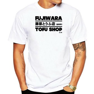 เสื้อยืดแขนสั้น คอกลม ผ้าฝ้าย 100% พิมพ์ลาย Initial D Fujiwara Tofu Shop พลัสไซซ์ สําหรับผู้ชายS-5XL