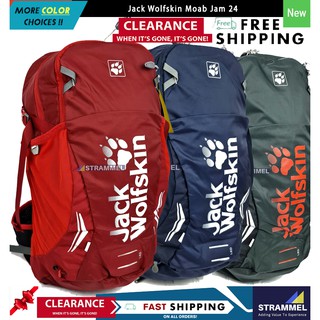 [รับประกัน 2 ปี] Jack Wolfskin Moab Jam 24 กระเป๋าเป้สะพายหลัง สําหรับเดินทาง เดินป่า ปั่นจักรยาน (ตัวแปรที่ 2)