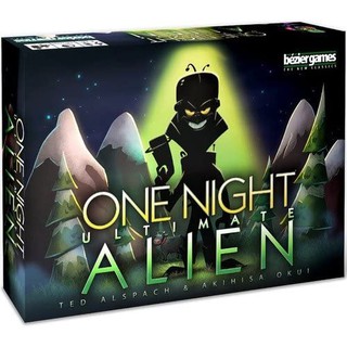 การ์ดเกม ONE NIGHT ALIEN  Board Game บอร์ดเกม เกมโค่นอำนาจ ฉบับภาษาอังกฤษ