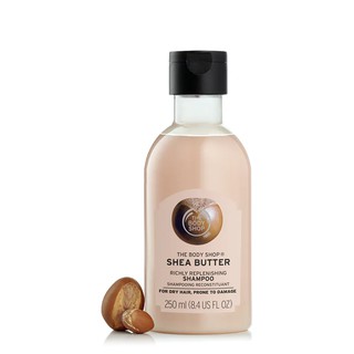 THE BODY SHOP SHEA BUTTER RICHLY REPLENISHING SHAMPOO 250 ml เชีย บัตเตอร์ ริชลี่ รีพลีนิชชิ่ง แชมพู 250 มล. แชมพู ครีมน