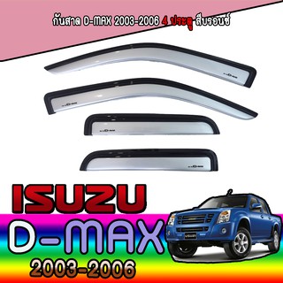 กันสาด//คิ้วกันสาด ดีแมค  อีซูซุ ดีแม็คซ์ Isuzu D-MAX ปี 2003-2011 รุ่น4ประตู สีบรอน