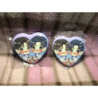 พร้อมส่ง เข็มกลัดหัวใจ  YiBo XiaoZHan  ขนาด 57*53 mm