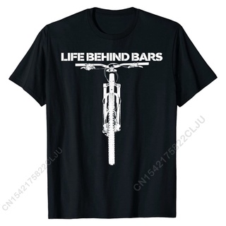 เสื้อยืด ผ้าฝ้าย พิมพ์ลาย Life Behind Bars Funny MTB เหมาะกับฤดูร้อน สําหรับผู้ชาย