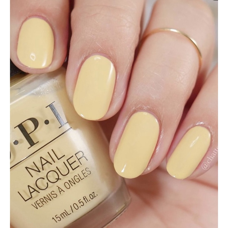 พร้อมส่ง OPI Bee-hind the Scenes เหลืองอ่อนเบาๆ นัวๆ นู้ดๆ เหลืองละมุน ซอฟท์ๆ พาสเทล จาก Hollywood collection แท้ %