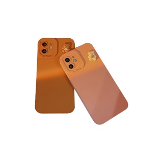 เคสไอโฟน 11 12 13 iPhone SE 2020 Plus 7 8 Plus X Xs Max Xr 11 12 Mini Pro Max Soft Colorful Angel Eyes Lens Protection Three-dimensional Cute Bear Case