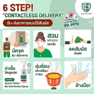 KEEEN Germ Killer Bio Disinfectant Spray 250 ml สเปรย์น้ำยาทำความสะอาดฆ่าเชื้อ 99.99% จากสารสกัดธรรมชาติ มี NSF, ECOCERT