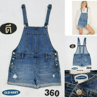 360.เอี๊ยมยีนส์ขาสั้น old navy  เอววัดจริง 29 ( ป้าย S )