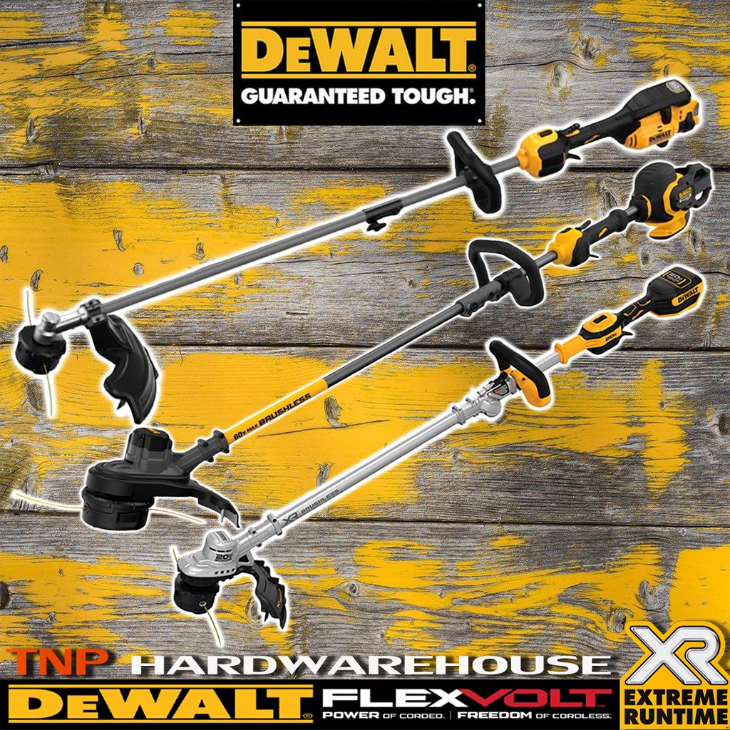 DEWALT เครื่องตัดหญ้าไร้สาย,เครื่องเล็มหญ้าไร้สาย(15นิ้ว)20V,60V รุ่น DCST922B,DCST970B,DCST972B(Bru