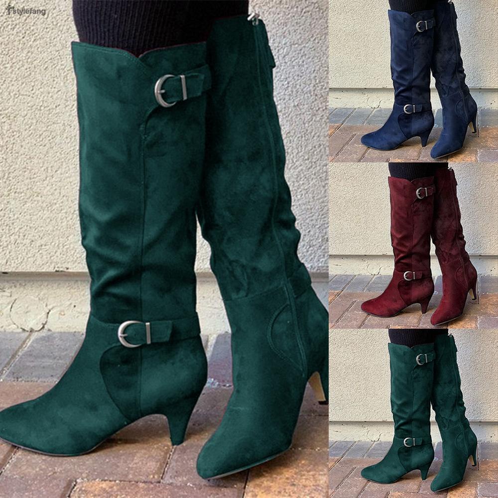 Black Knee High Boots Flat Boutique Shoes Womens Black