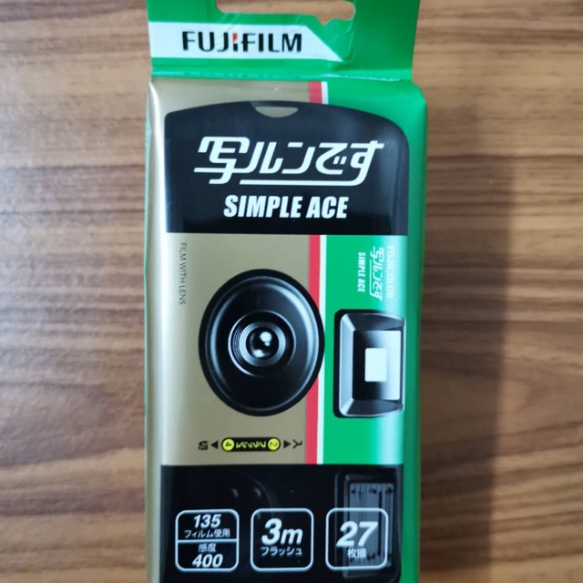 (พร้อมส่ง)กล้องฟิล์มใช้แล้วทิ้ง Fujifilm Simple Ace 400 (27รูป)