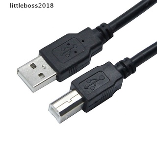 [littleboss2018] อะแดปเตอร์สายเคเบิล USB 2.0 A ตัวผู้ เป็น B ตัวผู้ M/M สําหรับเครื่องพิมพ์