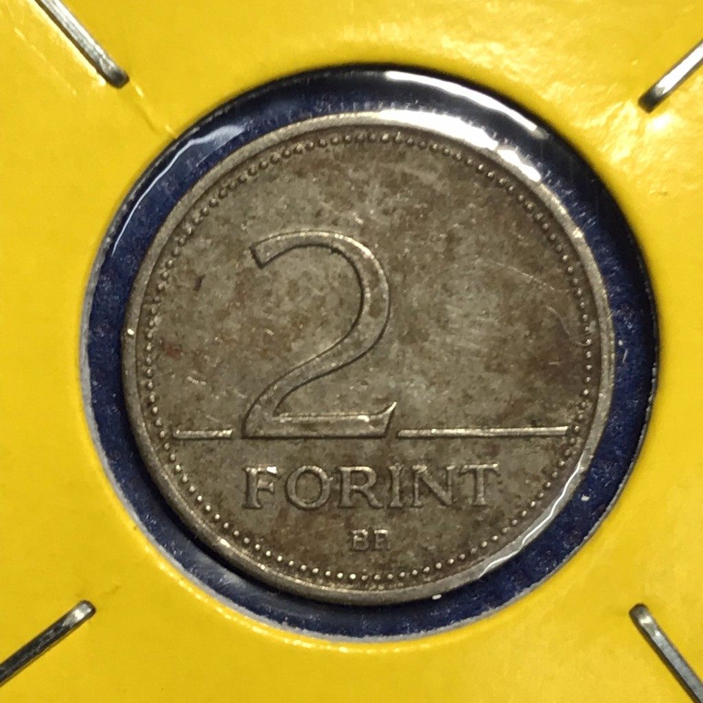 เหรียญเก่า#13675 ปี1993 ฮังการี 2 FORINT เหรียญต่างประเทศ เหรียญหายาก เหรียญสะสม