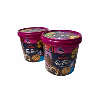 TATAWA Tea Time Assorted Cookies 400g ,Bucket รุ่นถัง..นำเข้าจากมาเลเซีย 1SETCOMBO/จำนวน 2 ถัง BUCKET/บรรจุ 800 g