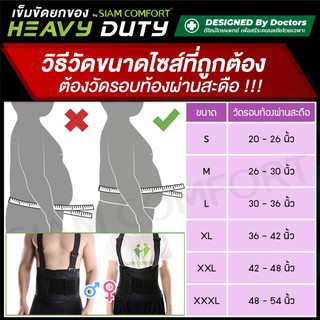 เข็มขัดยกของ เข็มขัดพยุงหลัง siamcomfort ของแท้เข็มขัดเซฟตี้ Back support  ราคาถูก ราคาส่ง