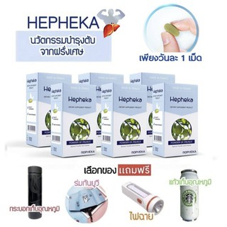 Hepheka 6-10 แพค มีโค๊ดลดร้าน+ของแถม เฮฟฟีก้า อาหารเสริมบำรุงตับ ลดการอักเสบตับ ลดไขมันพอกตับ ลดค่าตับสูง ล้างพิษตับ