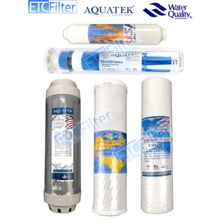 ชุดไส้กรอง Aquatek silver RO 50,85 ,100, 150,200,500GPD