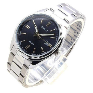 นาฬิกา Casio Standard รุ่น MTP1302D1A2 นาฬิกาข้อมือผู้ชายสายแสตนเลส หน้าปัดดำ (สินค้าตัวขายดี)