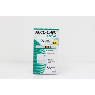 ACCU-CHEK แผ่น ตรวจ ACTIVE 25S (สี เขียว)