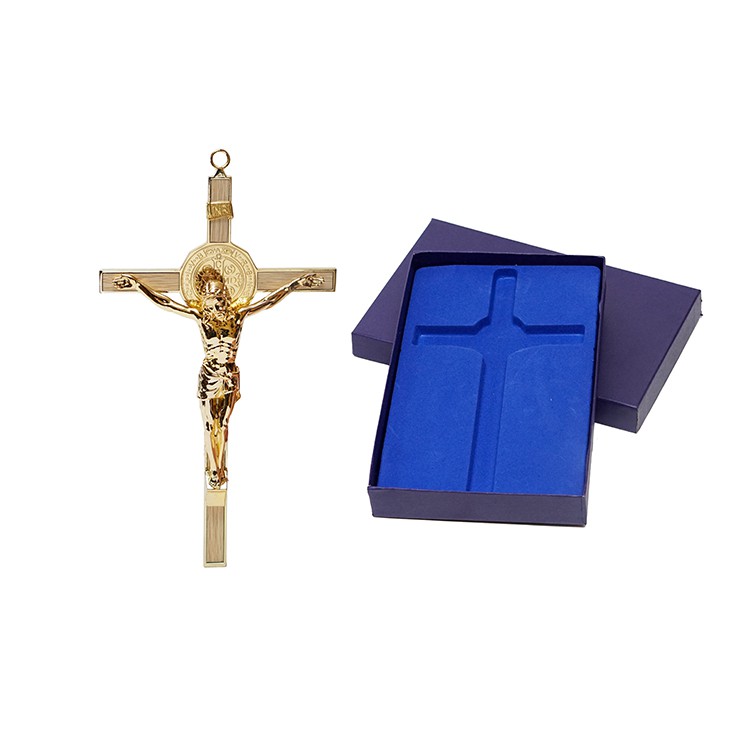 Hanging Catholic Benedict Crosses With, Wooden Wall Cross Patterns