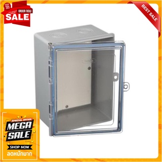 ตู้กันน้ำ ฝาใส LEETECH CT608 6x8 นิ้ว ตู้กันน้ำ ELECTRICAL ENCLOSURE LEETECH CT608 6X8" GRAY