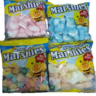 มาร์ชี่ส์ มาร์ชเมลโล่ มาร์ชแมลโลว์ มาชเมลโล่ ขนม marsh mellows marshies soft ขนม camping 150 กรัม