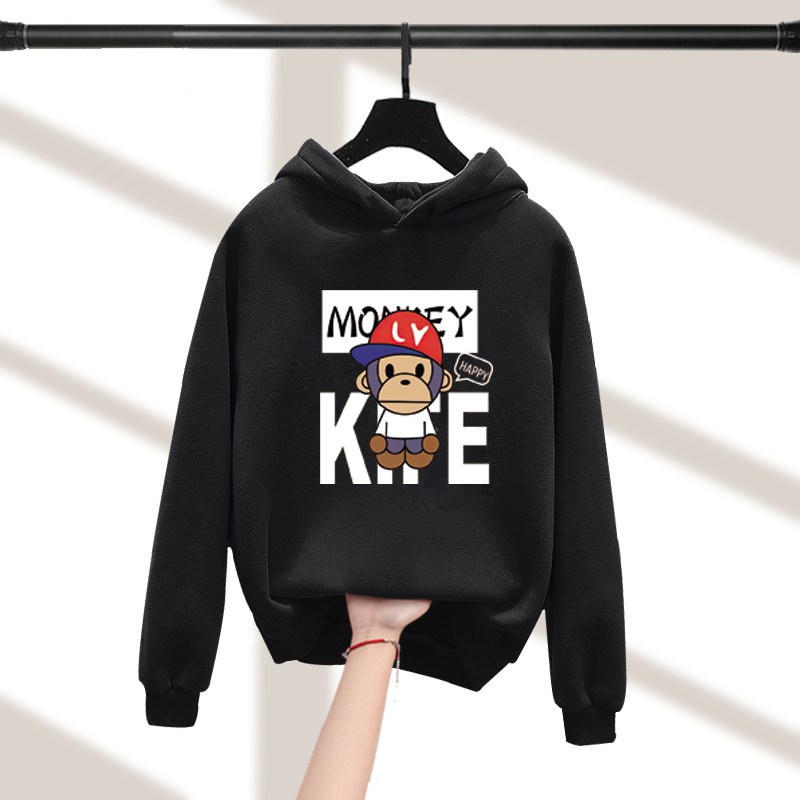 K-2019-LONG เสื้อกันหนาวเด็กสไตส์เกาหลี สกรีนลายการ์ตูนน่ารักใส่ได้ทั้งหญิงและชาย ผ้าโพลีเอสเตอร์ ใส่สบาย**ปลีก-ส่ง**