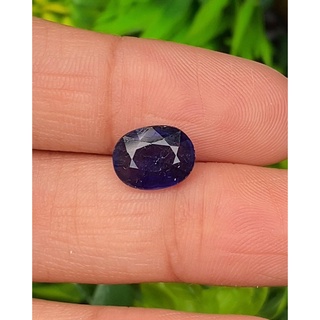 ไพลิน (Blue Sapphire) 3.23 กะรัต (Cts.) พลอยแท้ อัญมณีมงคลประจําวันเกิด