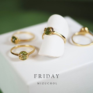 MIZUCHOL แหวนพลอยเสริมดวงวันศุกร์ LUCKY ME PERIDOT RING