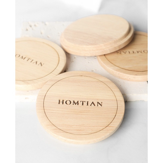 HOMTIAN | Wooden Lid ฝาไม้ปิดแก้วเทียน [สำหรับ Size M]