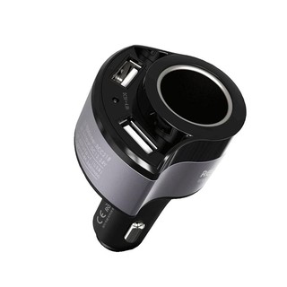 อุปกรณ์ชาร์จไฟในรถยนต์ สีดำ Remax RCC-218/Remax RCC-218 Black Car Charger