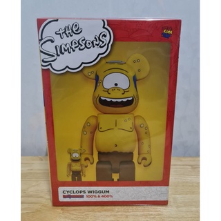 Be@rbrick Cyclops wiggum 400% &amp; 100% ของใหม่-แท้ #The simpsons