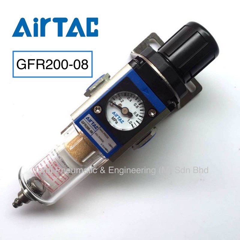Airtac GFR200-08 1/4 Pneumatic Air filter Regulator Water Separator