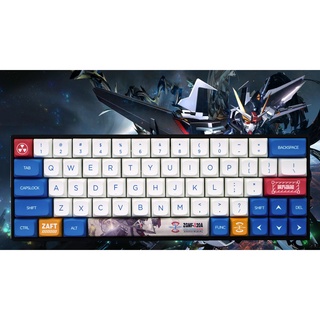 GMK Gundam Keycaps, 139 Keys PBT Keycaps XDA Profile DYE-SUB ส่วนบุคคล GMK Keycaps สำหรับแป้นพิมพ์เครื่องกล