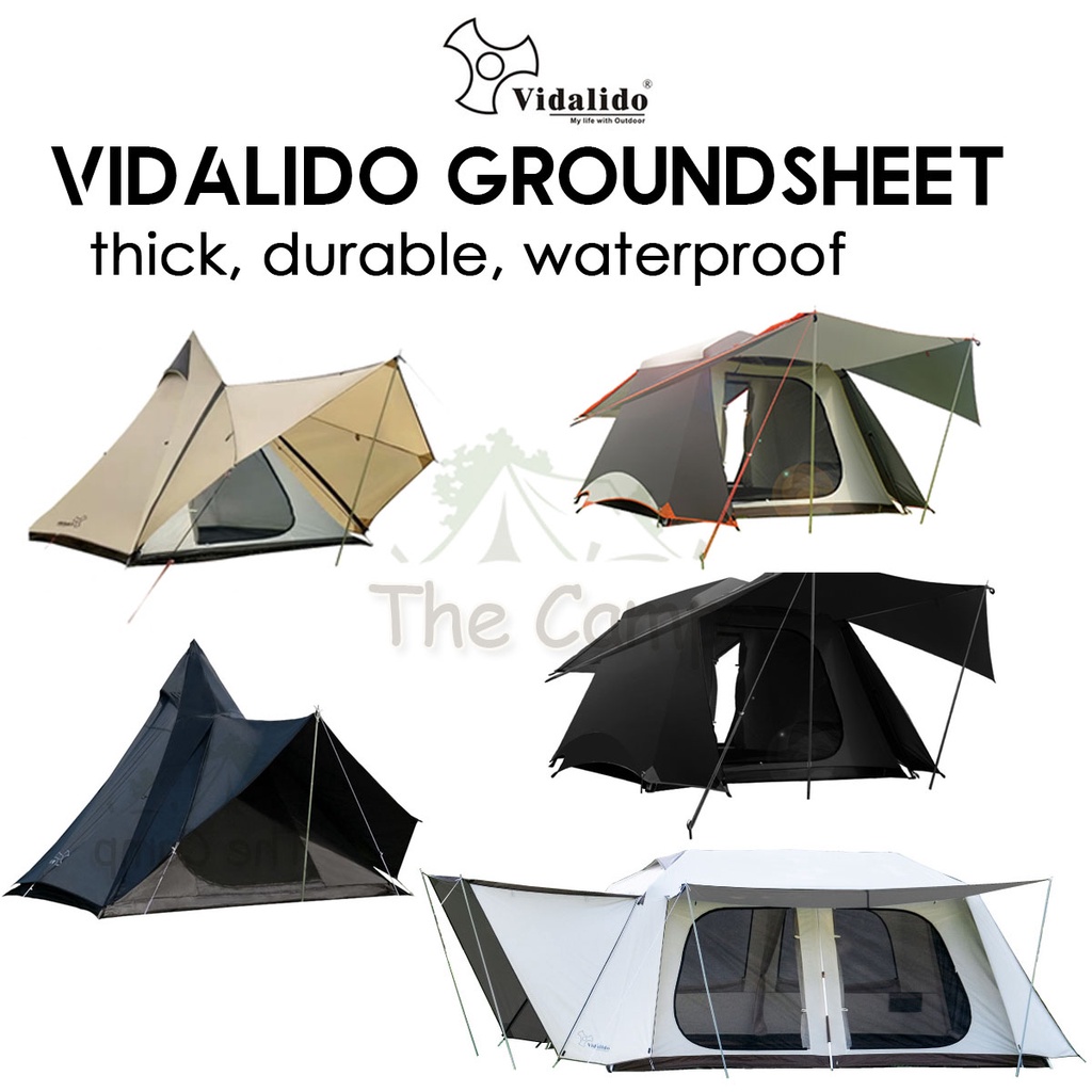 Vidalido เต ็ นท ์ Groundsheet สําหรับ Cabin XL Plus Poon Saan ML Teepee MS MX PRO Vicore หนา Camping Mat PE Flysheet