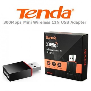 💥💥พร้อมส่ง💥💥 TENDA U3 - 300Mbps MINI WIRELESS N ADAPTER 🚩🚩รับประกัน 5 ปี🚩🚩