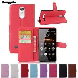 กระเป๋าสตางค์หนังสำหรับ Leagoo M8 Case Litchi เคสมือมือเคสมือมือ