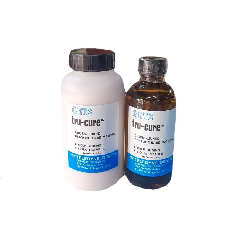 ผงอะคริลิคสีชมพู + น้ำยาไม่ต้ม (ราคาถูก) Tru-cure น้ำยาทำเหงือก สำหรับทำเหงือกปลอมทำรีเทนเนอร์