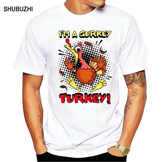 Fgteev เสื้อยืดลําลอง แขนสั้น พิมพ์ลาย Im A Gurkey Turkey สําหรับผู้ชาย ผู้หญิง