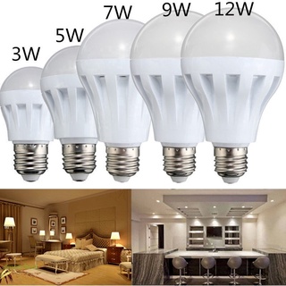 E27 หลอดไฟ LED 3W - 15W Warm White 220V แบบประหยัดพลังงาน สำหรับใช้ในบ้าน