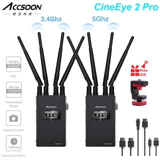 Accsoon Cineeye 2 Pro 2 . 4 Ghz / 5 Ghz Dual - Band 1080 P 60 Fps Ultra Low Latency 350 M หน้าจอมอนิเตอร์สําหรับ Gimbal