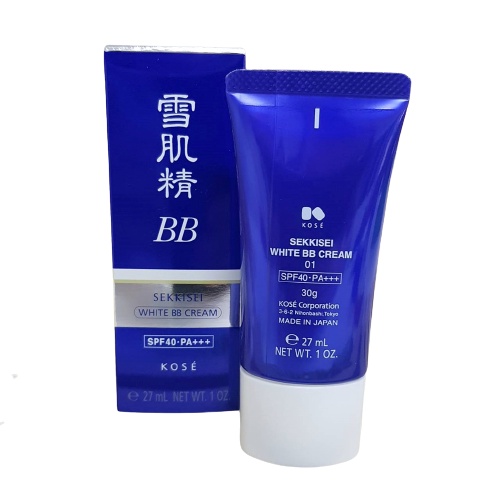 KOSÉ SEKKISEI WHITE BB CREAM Base make up กันแดด SPF 40 PA 27 ml ...
