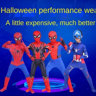 ของแท้ Spiderman เสื้อผ้า tights เด็ก one-piece ชุดเสื้อผ้าเด็ก HERO EXPEDITION เสื้อผ้าเด็กคริสต์มาส