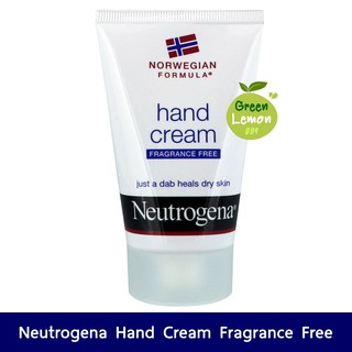 Neutrogena Norwegian Formula Hand Cream Fragrance Free 56 g นูโทรจีนา แฮนด์ครีม ครีมทามือ โลชั่นทามือ ไม่มีน้ำหอม สูตรชา