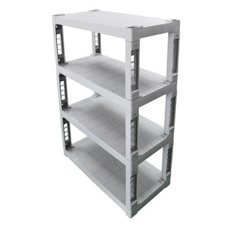 4-TIER SHELF FOR STORAGE SHED SPRING อุปกรณ์เสริมชั้น 4 ชั้นบ้านเก็บของ  บ้านจัดเก็บ อุปกรณ์จัดเก็บในสวน สวนและอุปกรณ์ตก